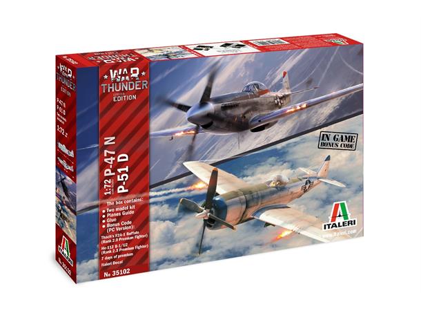 Italeri 1:72  P-47N & P-51D War Thunder ITALERI 1:72 -