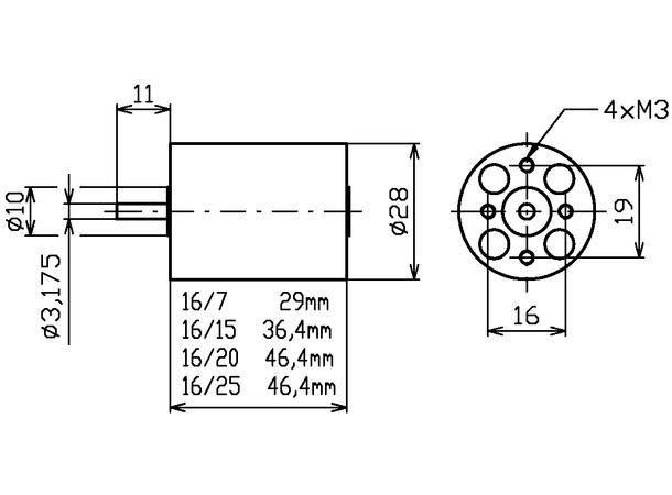 Mega Motor ACn 16/25/04 1250KV 115gram Flymotor