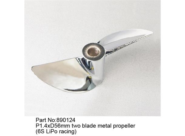 Propell 2-blad i metall (6S LiPo)