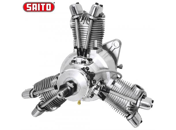 Saito FG-60R3 60cc 4-stroke 3-cyl Radial Bensin motor