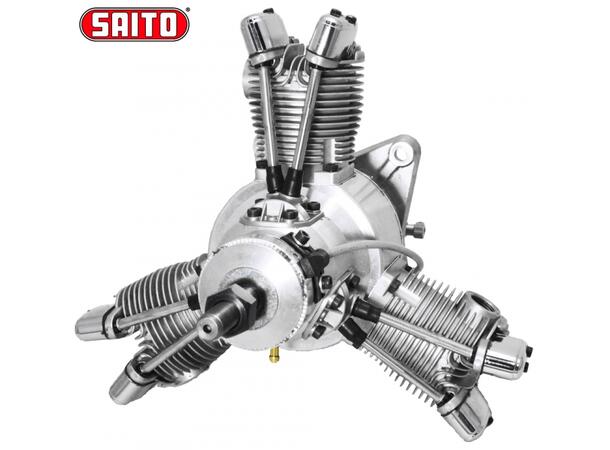 Saito FG-60R3 60cc 4-takt 3-cyl Radial Bensin motor