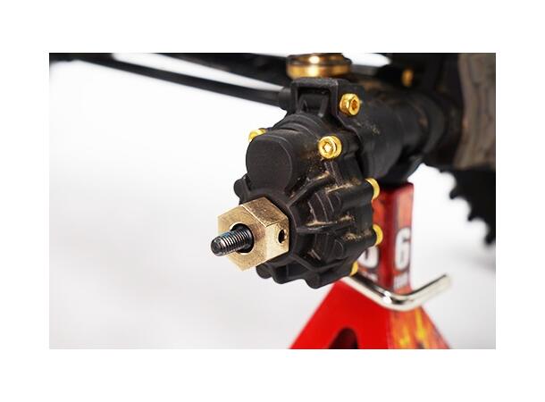 Brass 12mm Hex Adapter Yeah Racing  8mm Offset 4pc