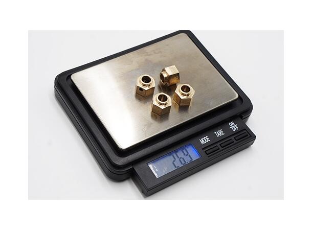 Brass 12mm Hex Adapter Yeah Racing  8mm Offset 4pc