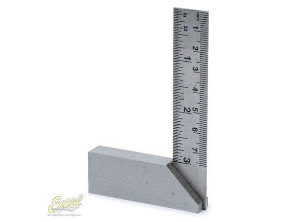 Excel Stål Linjal Vinkel 76mm