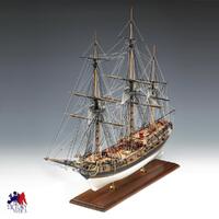 H.M.S. Fly 1:64 Amati byggesett i tre