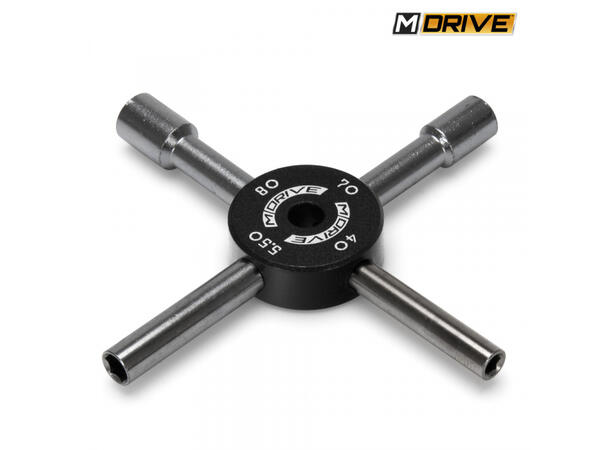 M-Drive Multitrekker/pluggnøkkel § 4-5,5-7-8mm