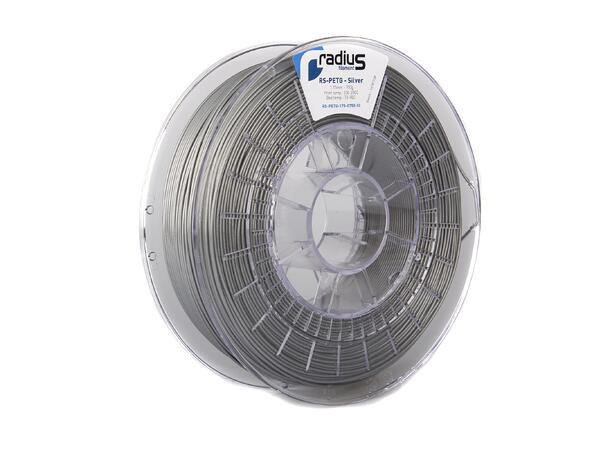 Radius PETG 1.75mm 750g - Silver § Sølv 3D printer filament