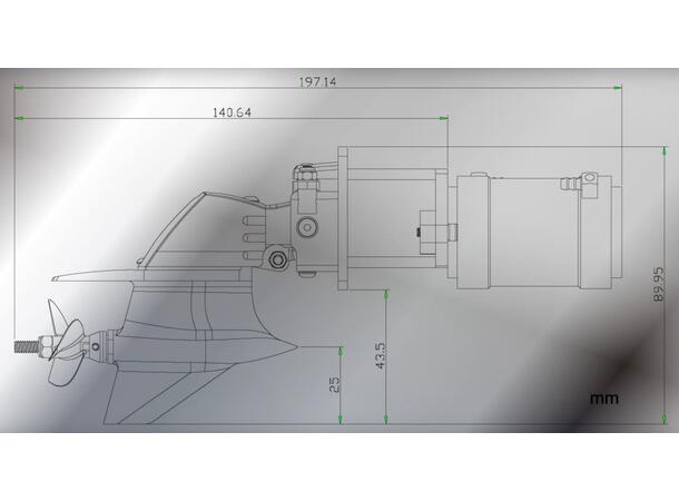 Undervanns drev System Titan § med 2960 KV2200 SS Motor