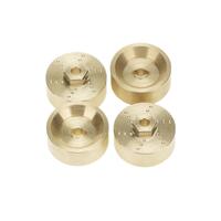 4mm Brass Wheel Counterweights SCX24 For Axial 1/24