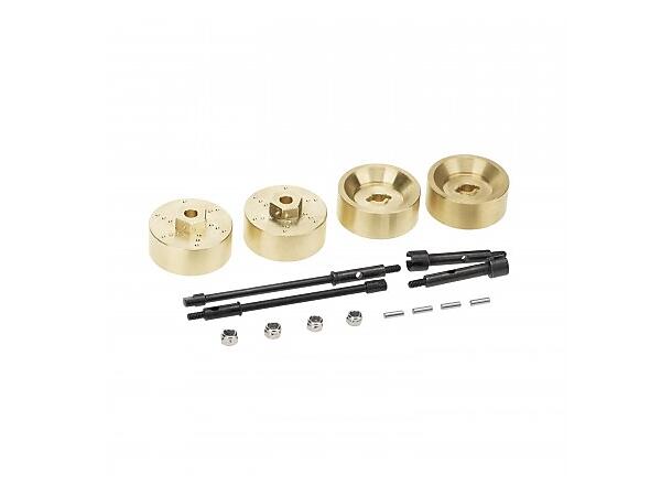 4mm Brass Wheel Counterweights SCX24 For Axial 1/24