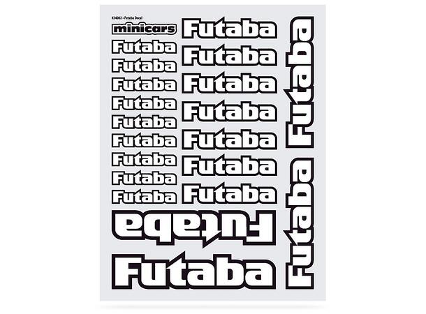 Futaba dekaler hvit og sort 245x185mm