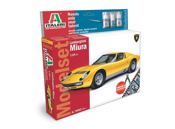 Italeri 1:24 - Lamborghini Miura Startsett