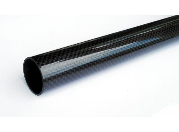 Karbonrør vevd 3K - 22x18x1000mm Bronto