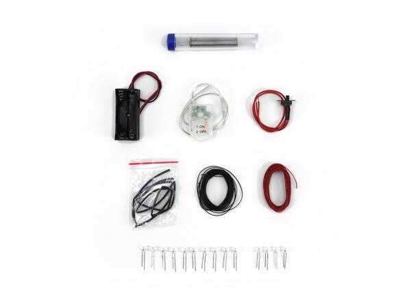 LED Lyssett for Skalamodeller Modellskip