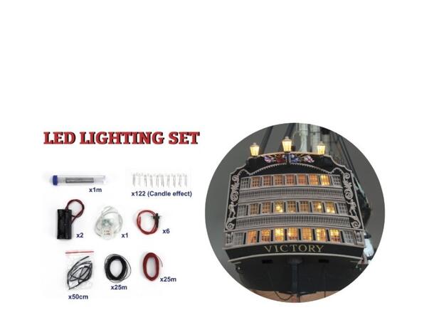 LED Lyssett for Skalamodeller Modellskip