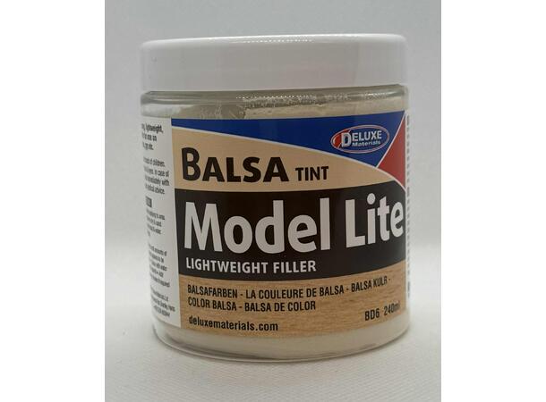 Model Lite Lightweight Filler Balsa farge 240ml   Deluxe Materials