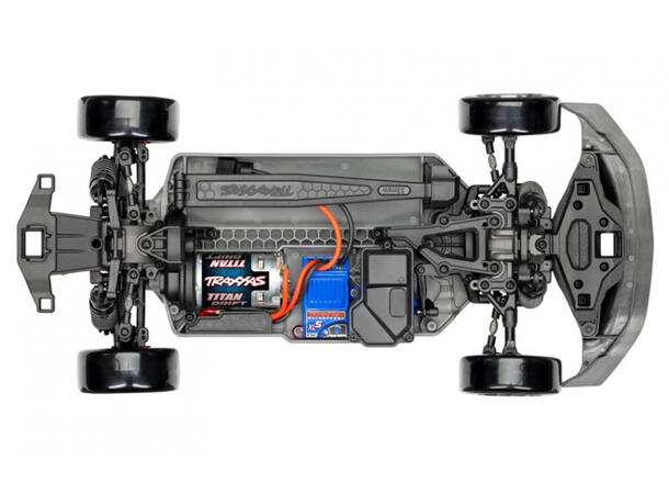 Traxxas 4-TEC Drift 2WD Mustang XL-5 TQi Rød  RTR 1/10 skala
