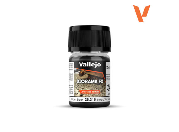 Vallejo Diorama FX Vulcan Sort 0,1-0,6mm Grus  35ml