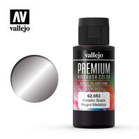 Vallejo Metallic Akryl maling 60ml Metallic sort for Airbrush