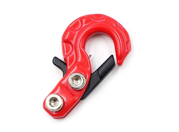 Yeah Racing Spring Loaded Metal Hook Red