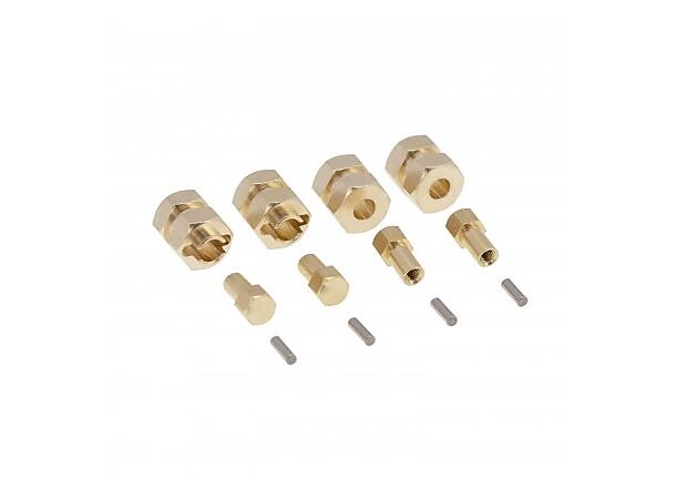 4mm Brass Wheel Hex Adapter SCX24 For Axial 1/24