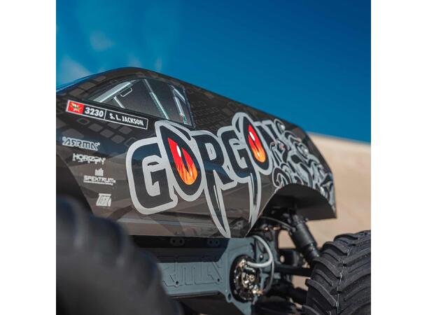 ARRMA Gorgon Mega 2WD Black - RTA Kit