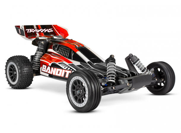 Bandit 2WD 1/10 RTR TQ Rød USB-C § 1/10    7 cell NiMH 3000mAH 1/10