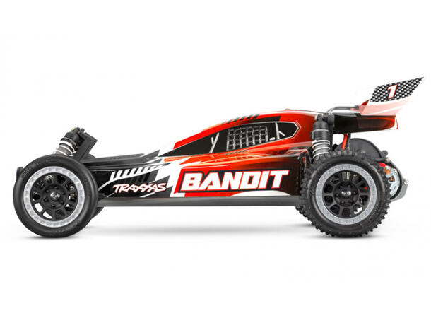 Bandit 2WD 1/10 RTR TQ Rød USB-C § 1/10    7 cell NiMH 3000mAH 1/10