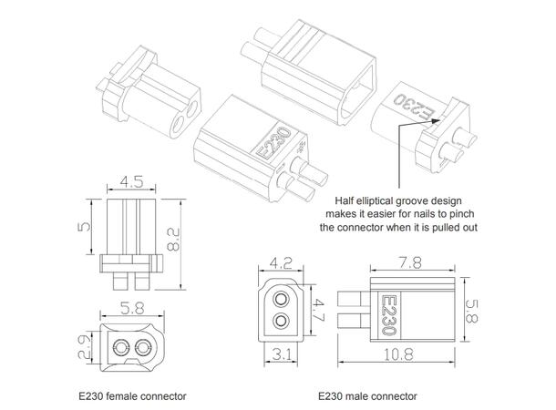 E230 - 3stk Hun Bronto  A30 & BT2.0 kompatibel