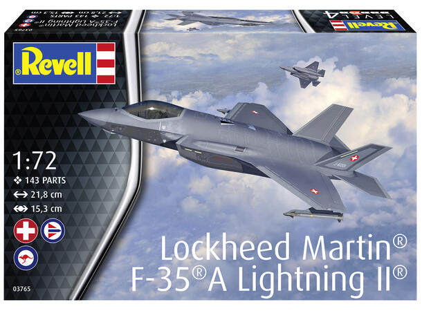 F-35A Lightning Norsk utgave 1/72 Revell plastbyggesett