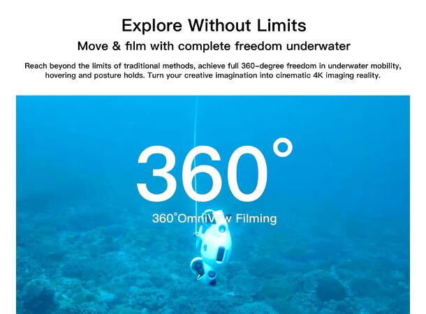 FIFISH V-EVO 100m m/Gripearm Undervannsdrone