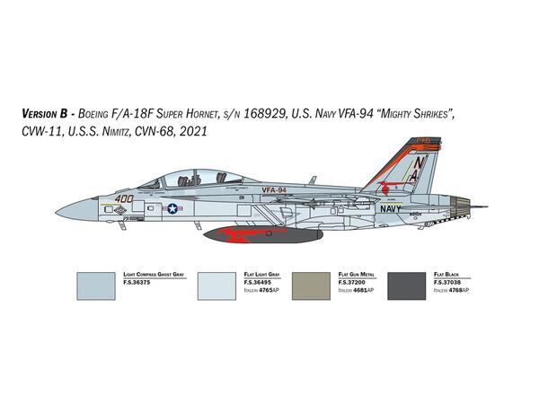 F/A-18F Super Hornet U.S. Navy 1:48 Plasbyggesett