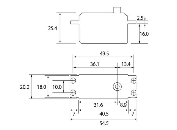 Futaba servo S-C400 0,09s/13,8kg   43g  S-Bus