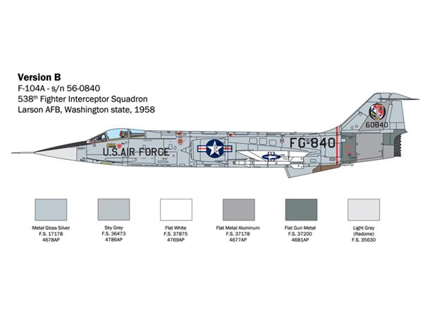 Italeri 1:32 F-104 A/C Starfighter