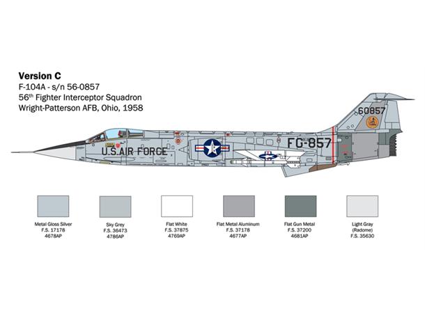 Italeri 1:32 F-104 A/C Starfighter