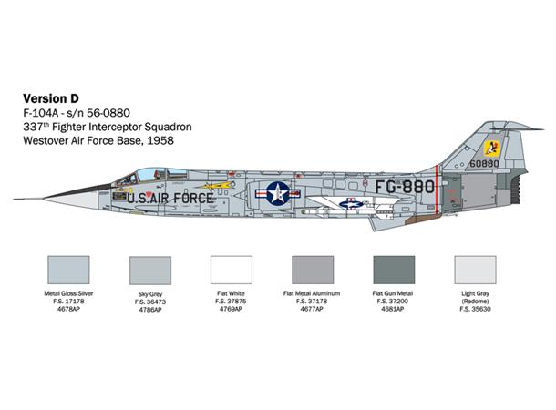 Italeri 1:32 F-104 A/C Starfighter