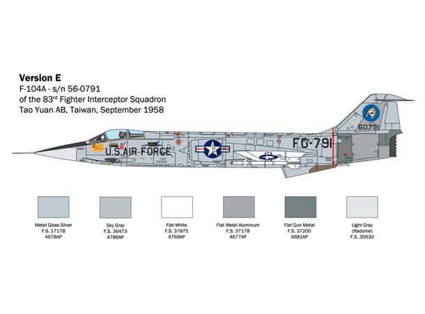 Italeri 1:32 F-104 A/C Starfighter