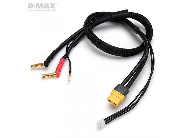 Ladekabel 4/5mm 2s LiPo till XT60 12AWG 12AWG   50cm