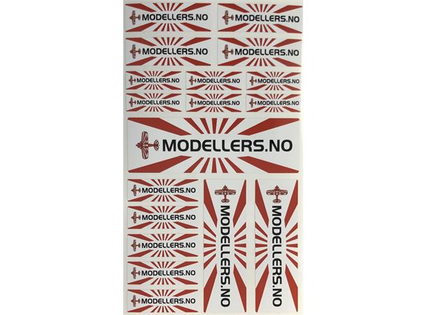 Modellers dekaler (18 stk)  assortert 242x142mm