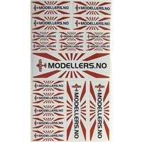 Modellers dekaler (18 stk)  assortert 242x142mm