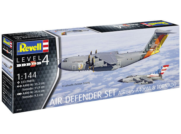 Revell Air Defender 1/144 Airbus 400M og Tornado