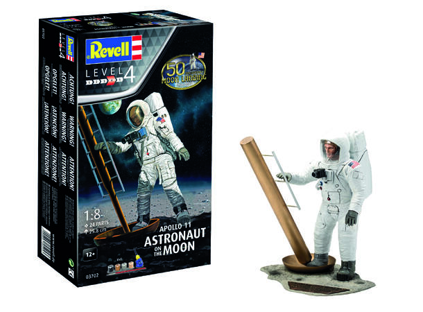 Revell Apollo 11 Astronaut On The Moon § 1/8 Revell plastbyggesett