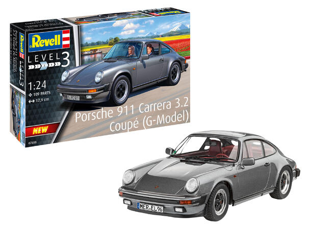 Revell Porsche 911 Carrera 3.2 Gift set 1/24 Revell plastbyggesett