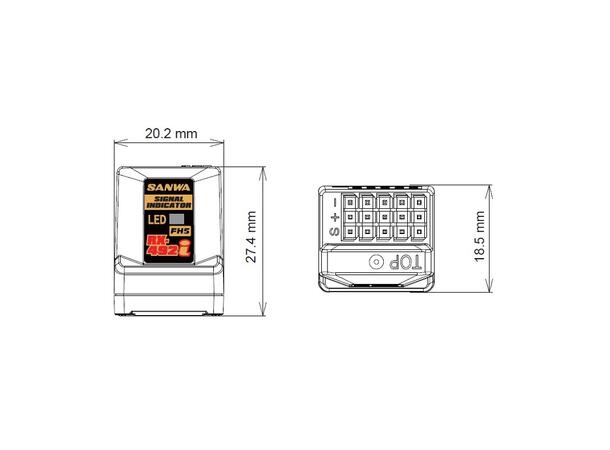 Sanwa Mottaker RX-492i FH5 Built-in Antenna