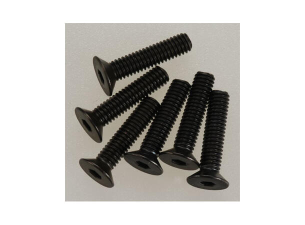 Skrue unbrako 4x18mm forsenket maskin unbako 6 stk