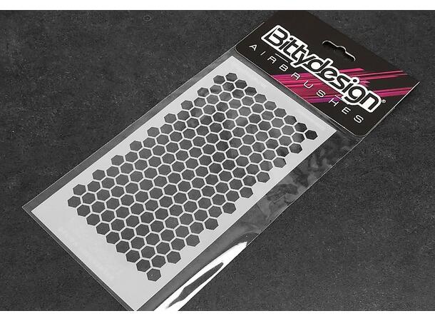 Stensil - Honeycomb V1 Large Bittydesign
