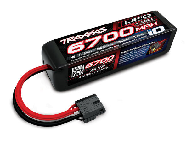 Traxxas Lader og batteri combo EX-Peak 8A  m/ 1stk 4S 6700mAh batterier