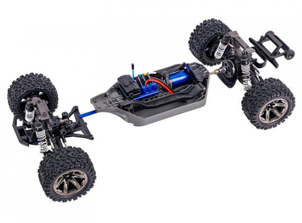 Traxxas Rustler HD 4x4 VXL 1/10 RTR TQi HD Utgave  Grønn 1/10 skala
