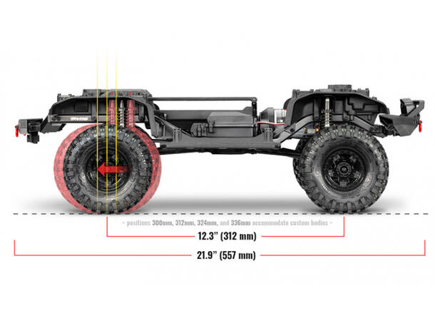 Traxxas TRX-4 Sport Crawler Clipless 4WD  u/batterier og lader 1/10 skala