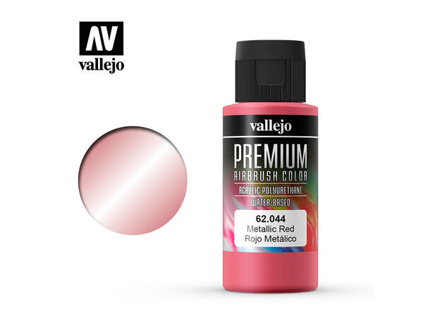 Vallejo Metallic Akryl maling 60ml Metallic Rød for Airbrush